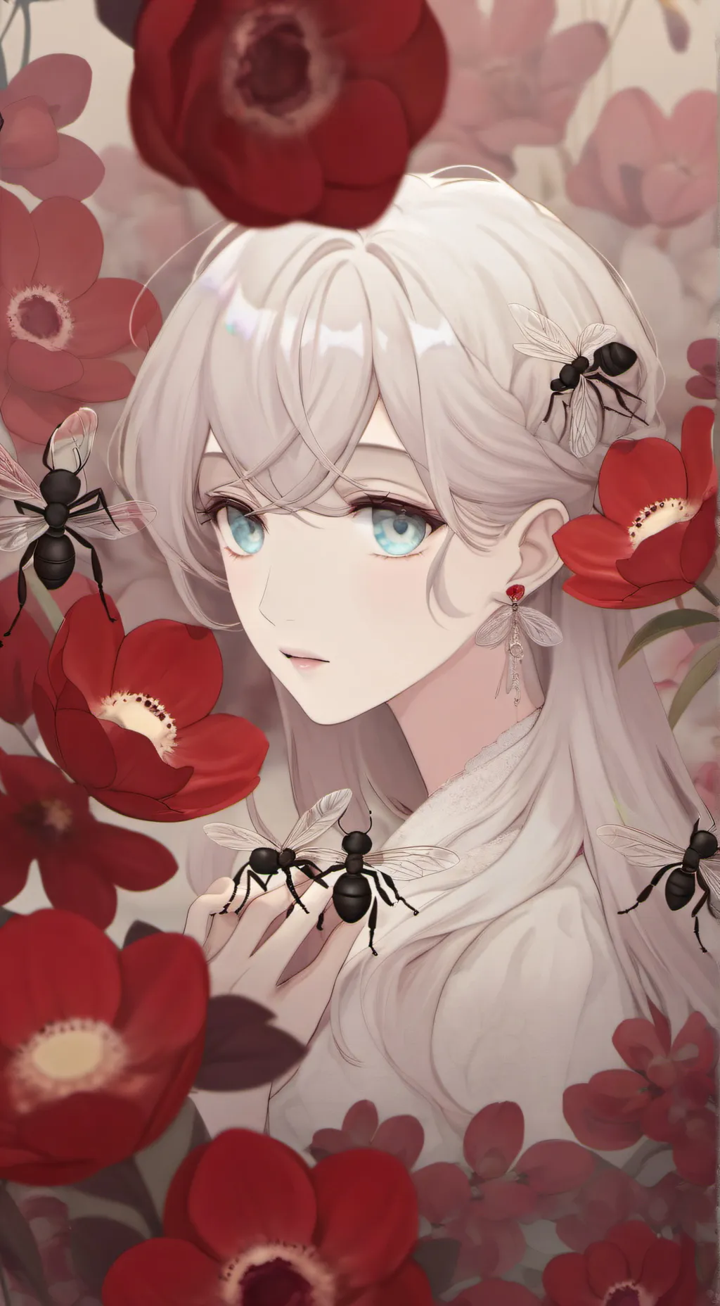 ai character: 🍃{~colony ant~}🐜 background