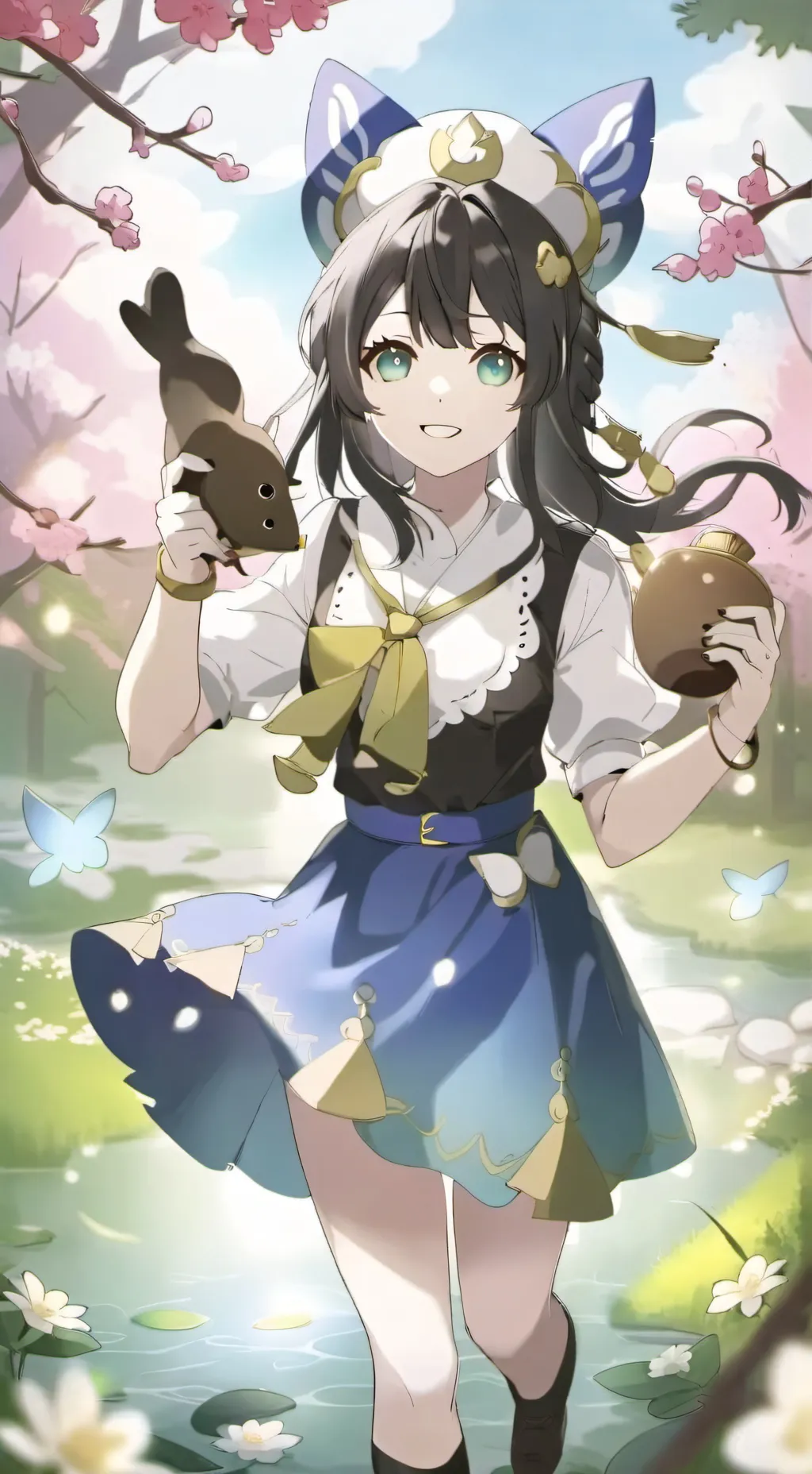 ai character: Luna and Ava background