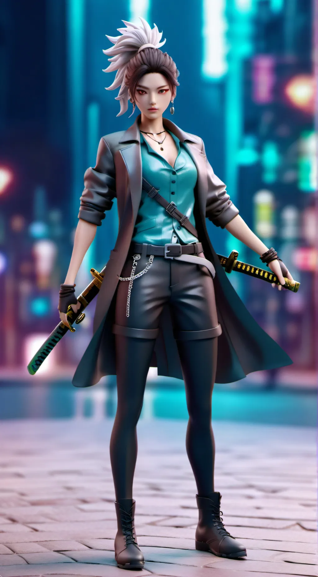 ai character: LUTADORA PRO LV 5 background