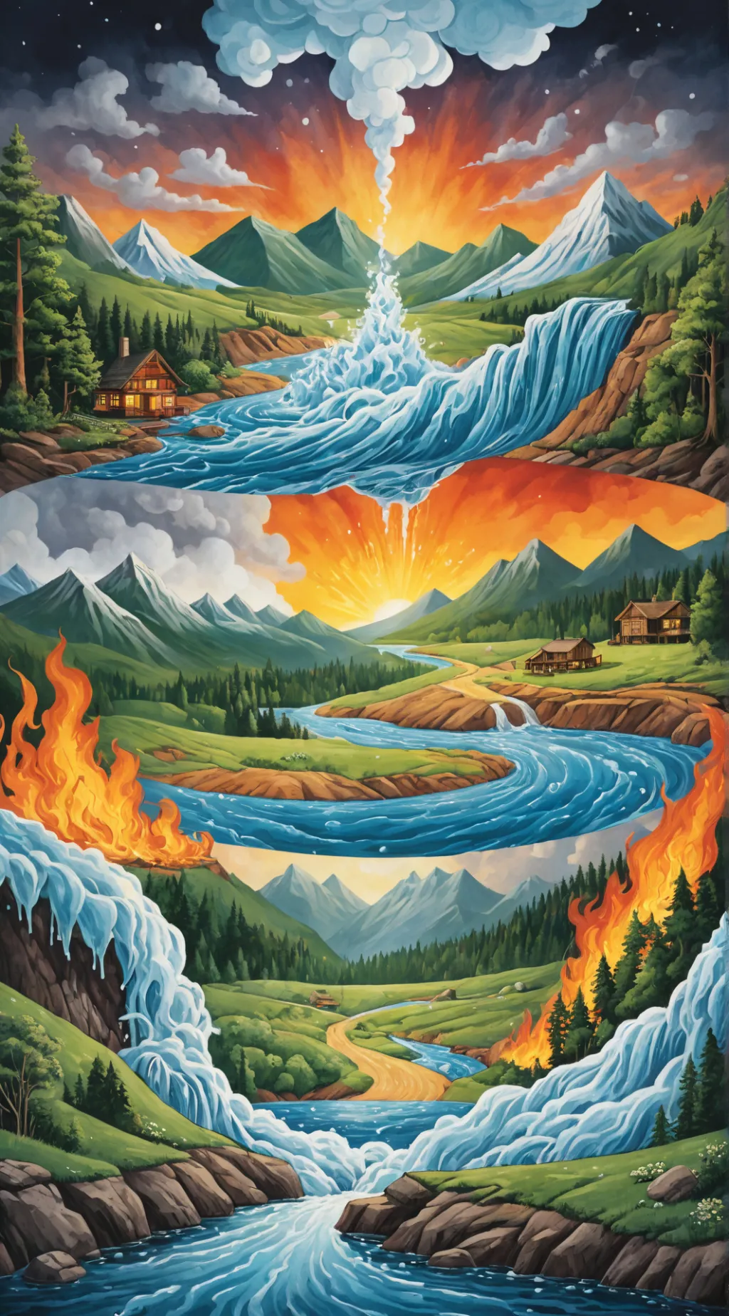 ai character: Element Humans! background