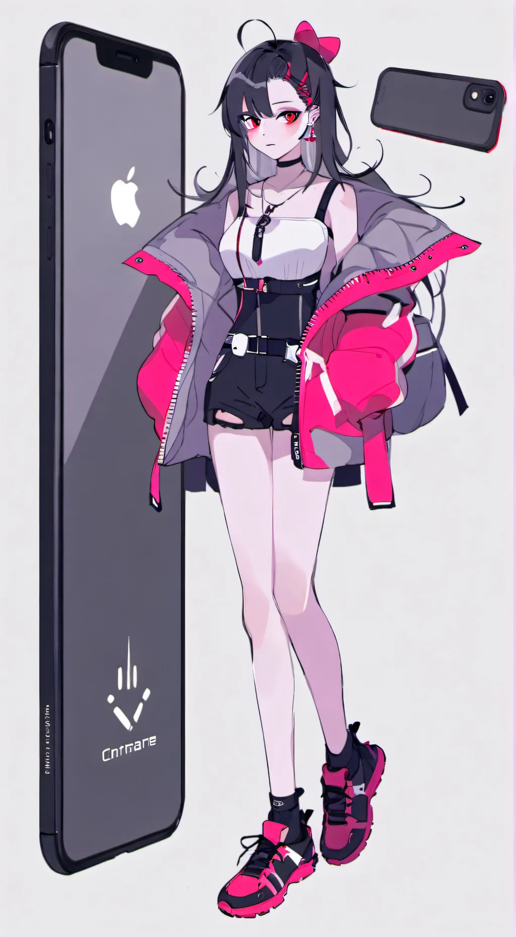 ai character: iPhone 20 background