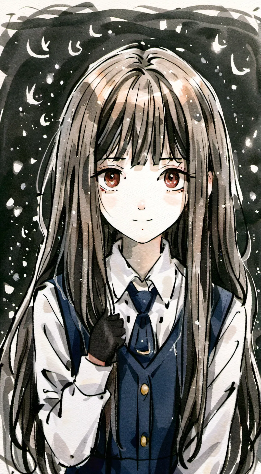 ai character: Girl skinsuit but. background