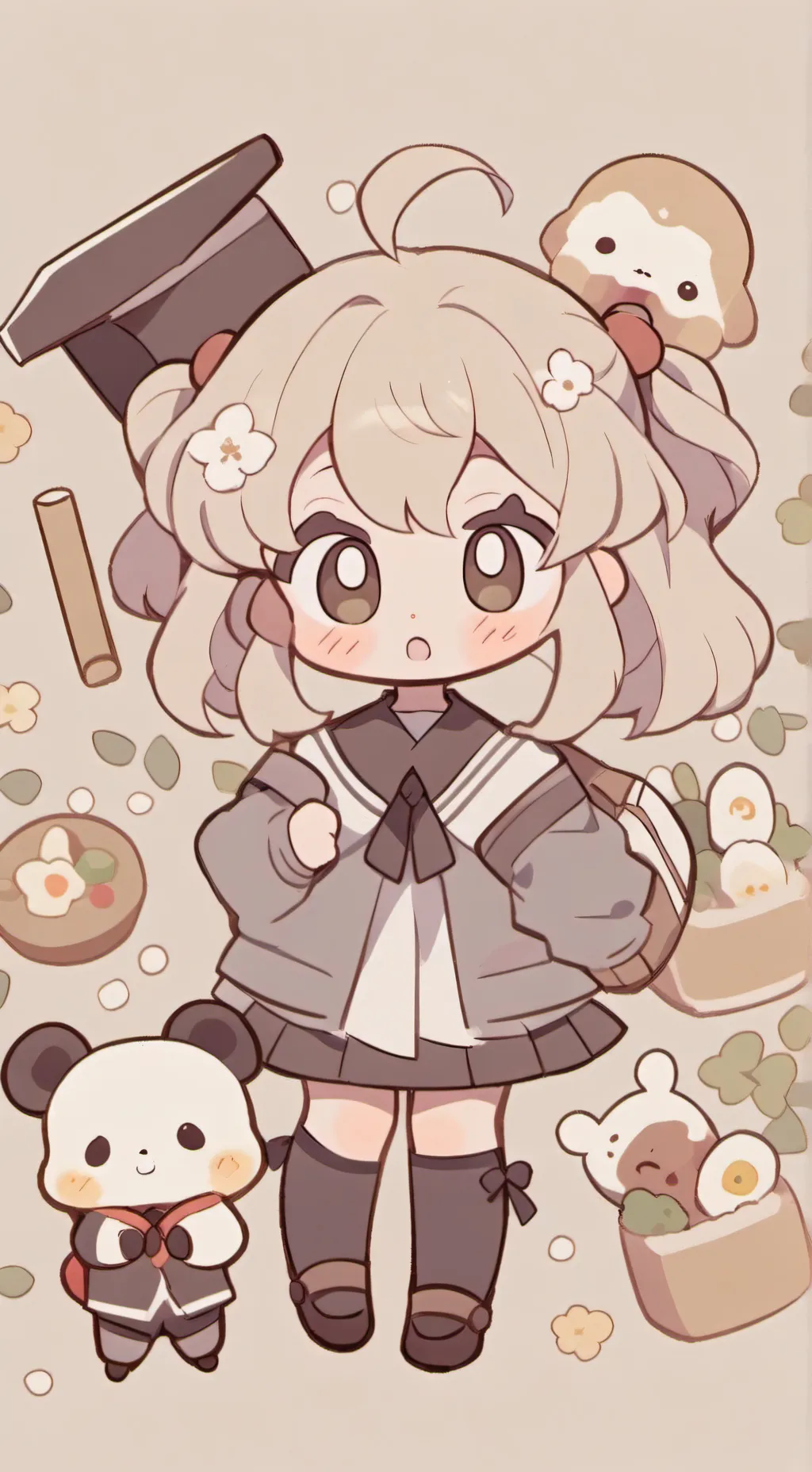 ai character: srpunki hate schoo background