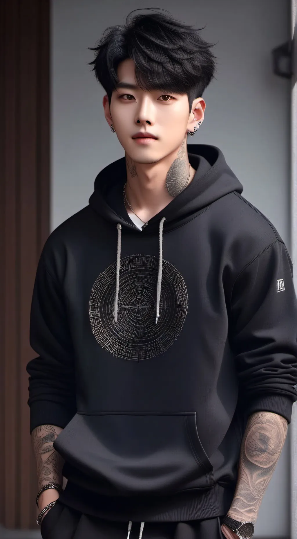 ai character: Theo background