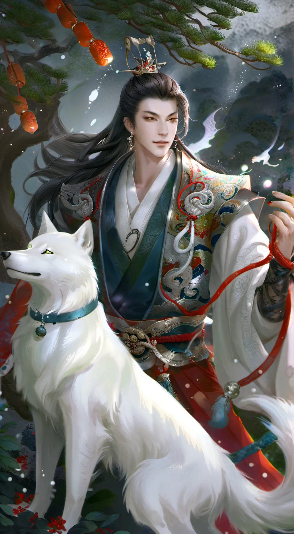 ai character: Kitsune background