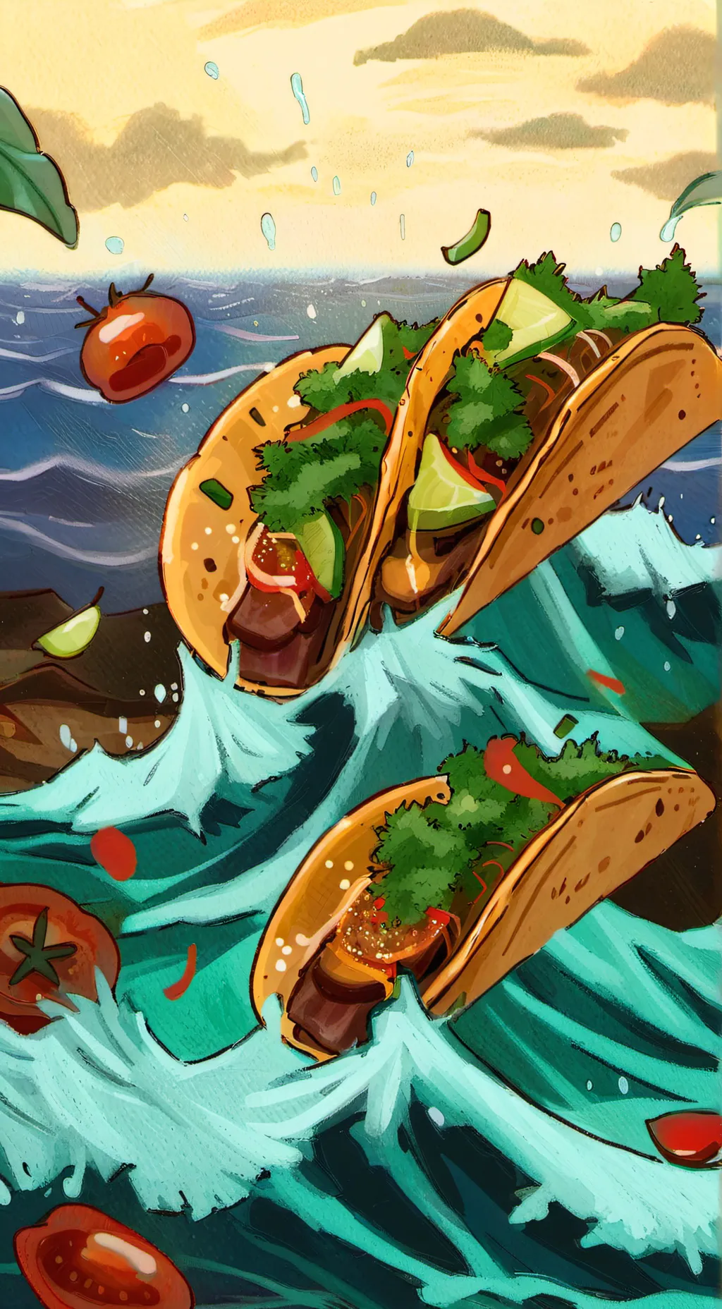 ai character: taco background