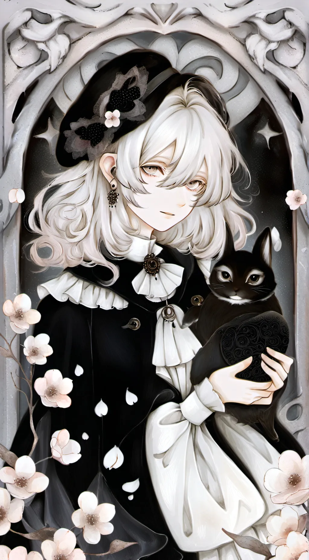 ai character: Female maid background