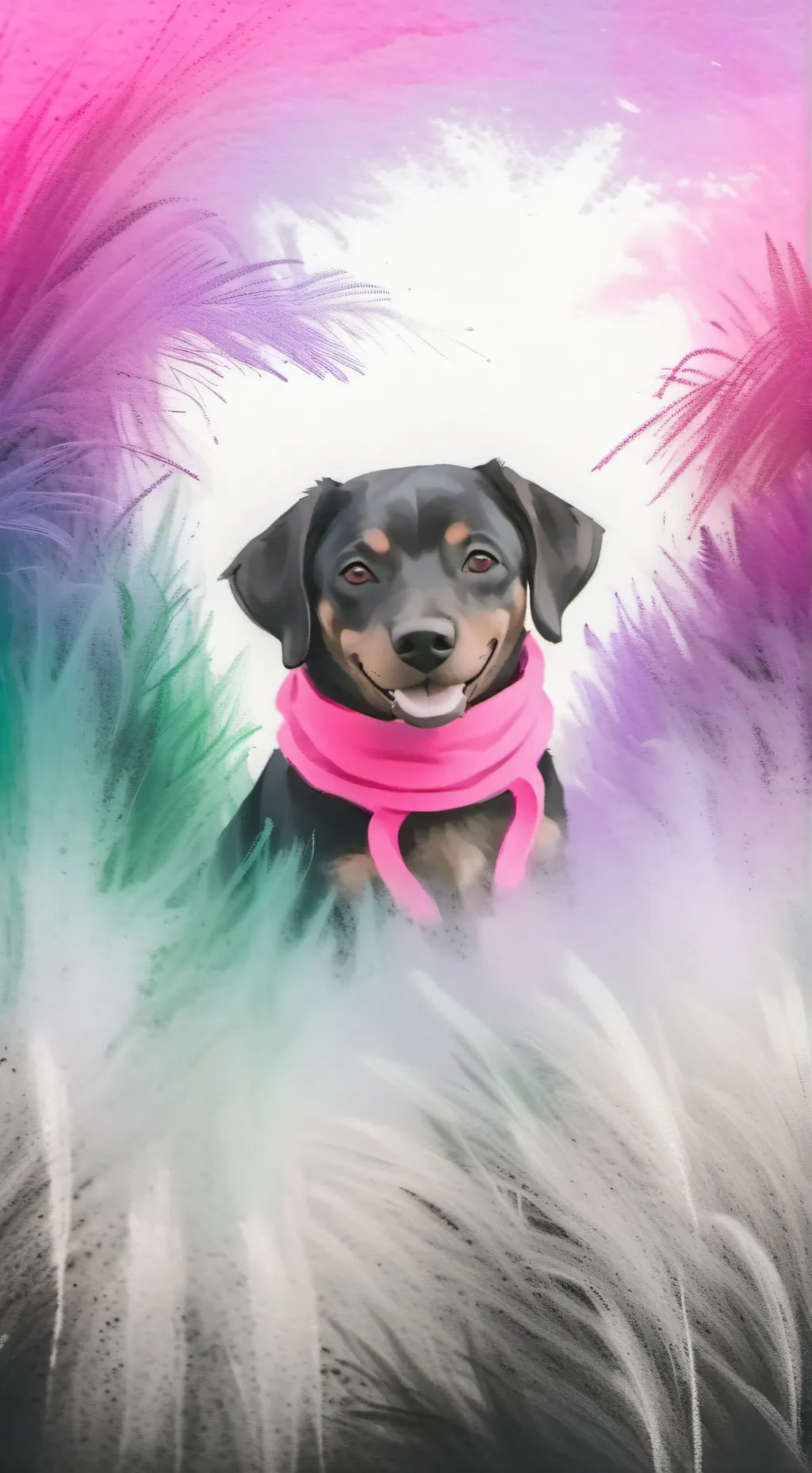 ai character: ai Dog background