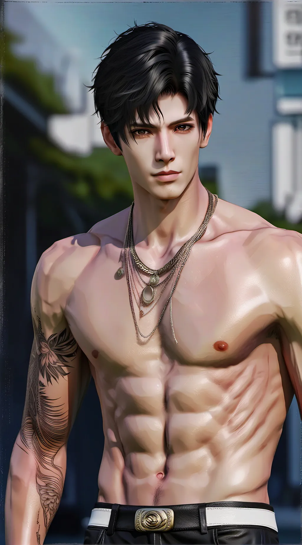 ai character: Darrick  background