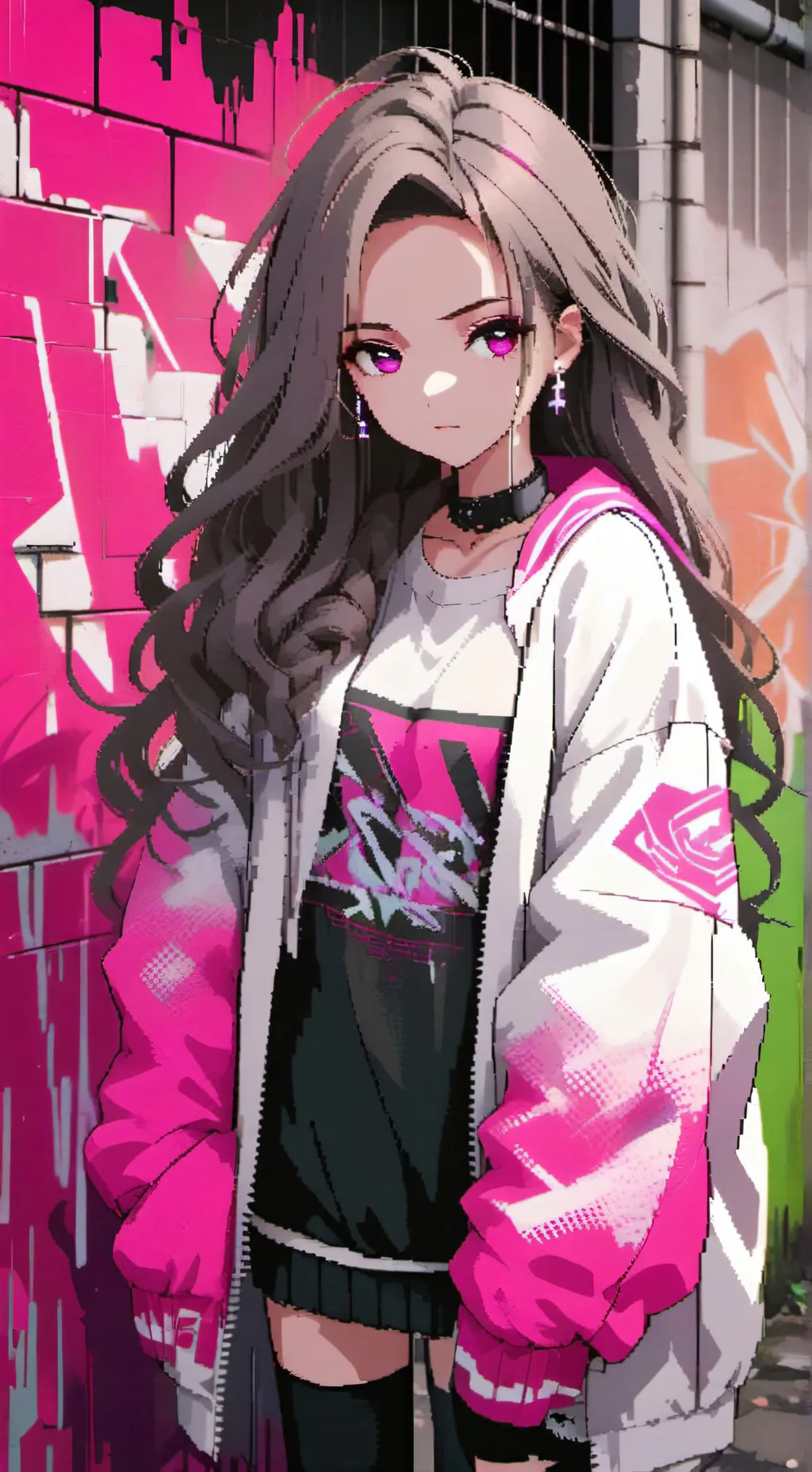 ai character: ♒Настя♒ background