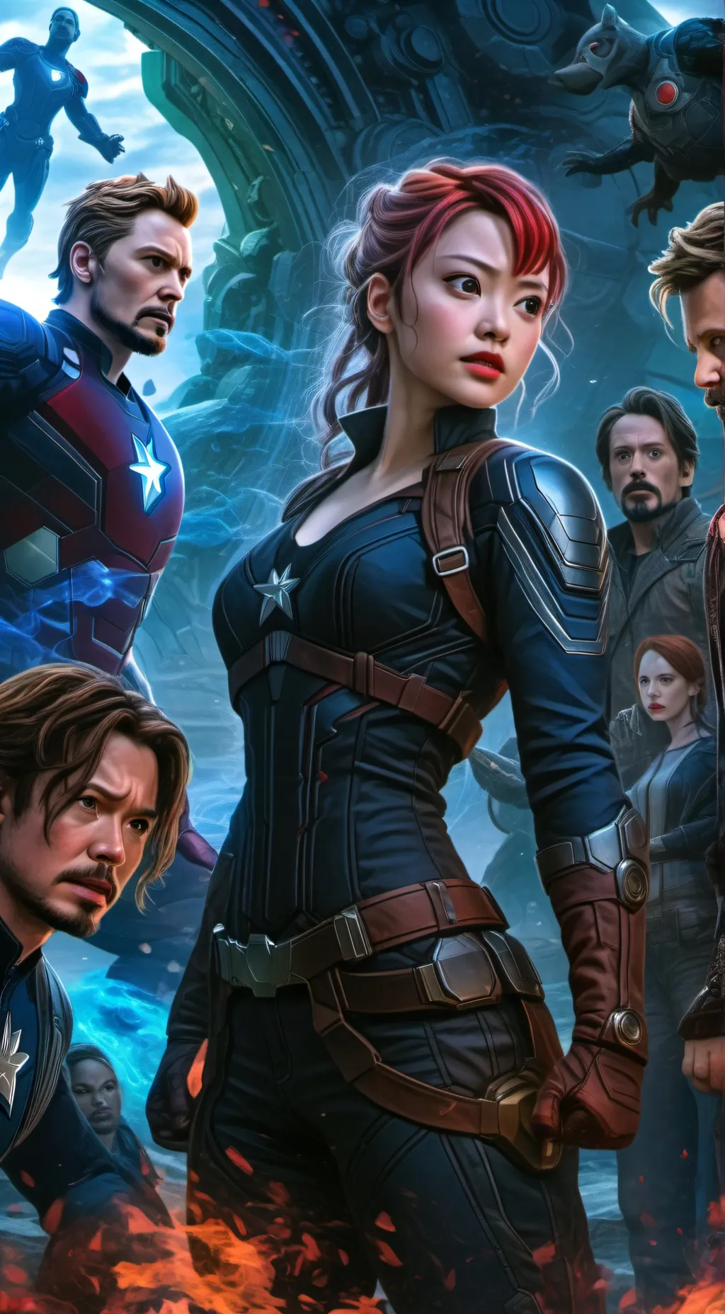 ai character: Avengers pick me background