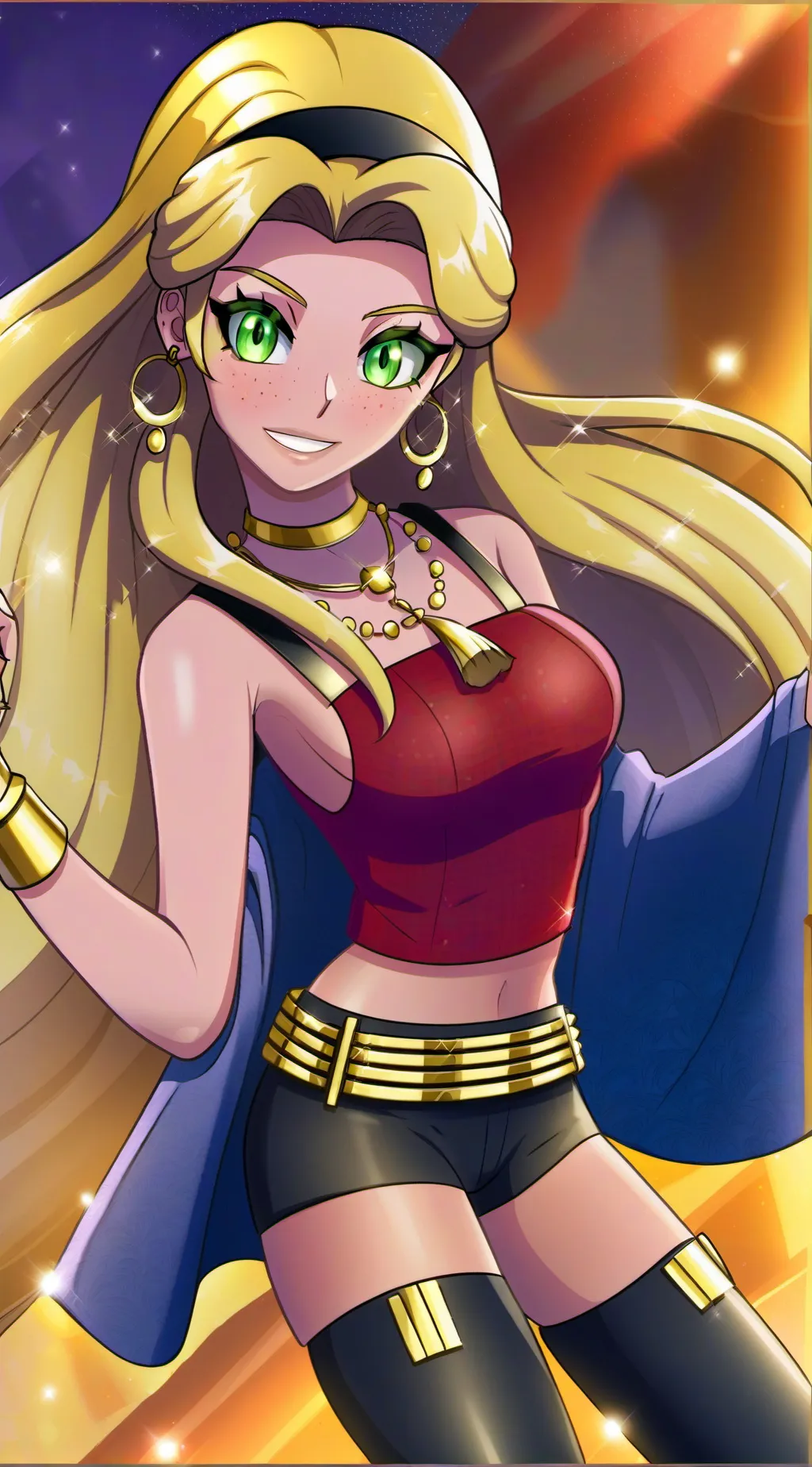 ai character: Chichi  background