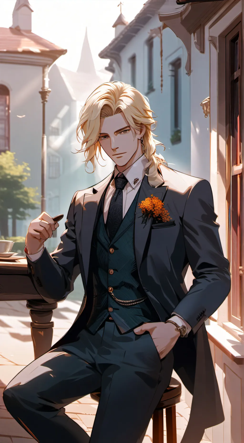 ai character: Birch background