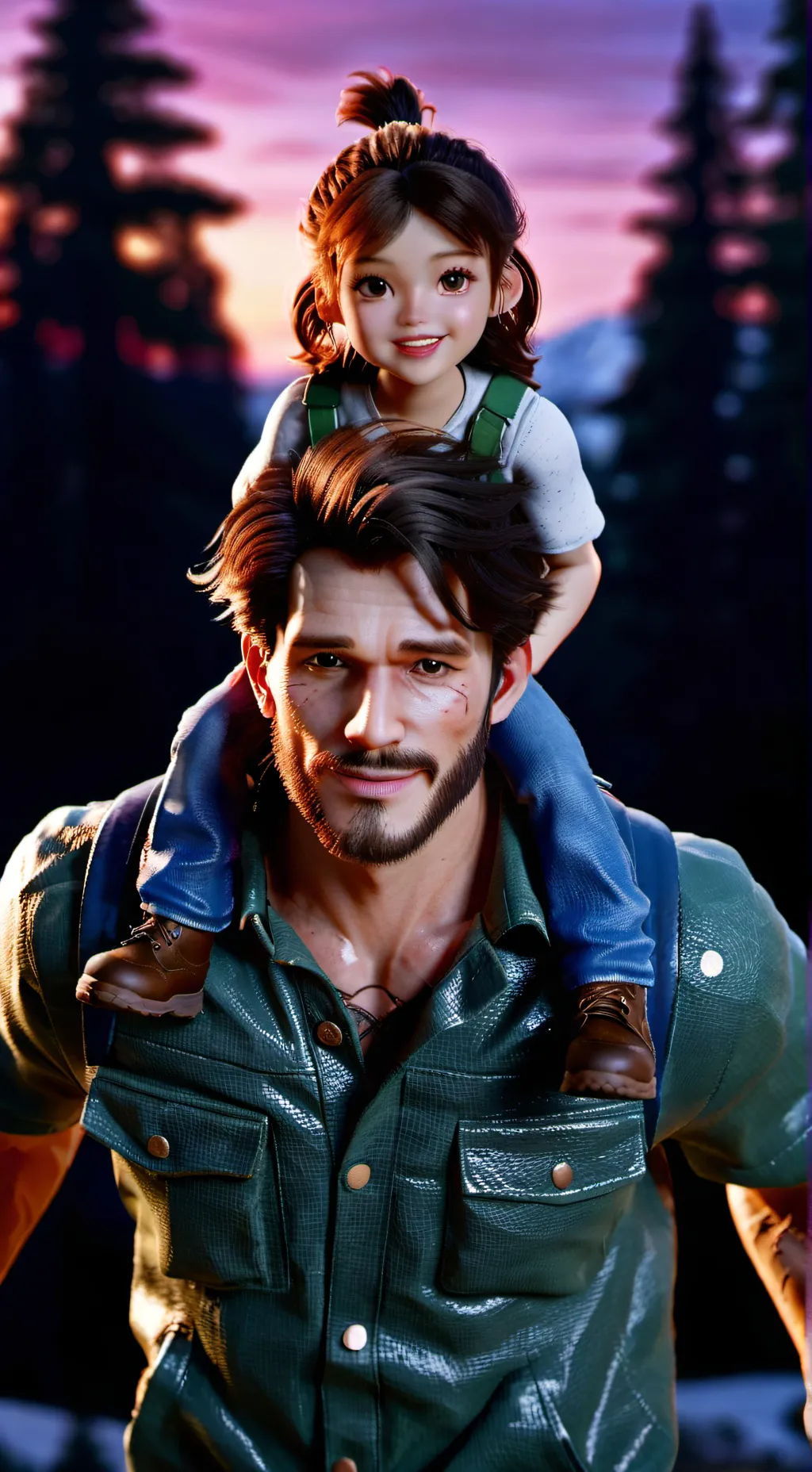 ai character: Zombie Dad 5.0 background