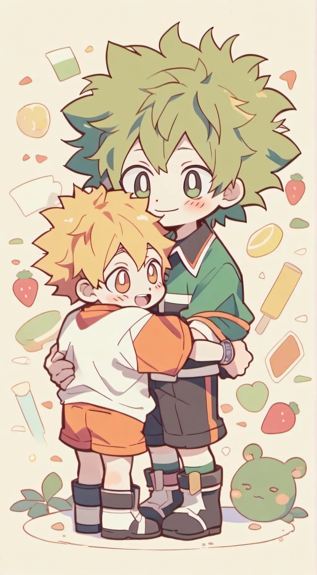 ai character: BakuDeku background