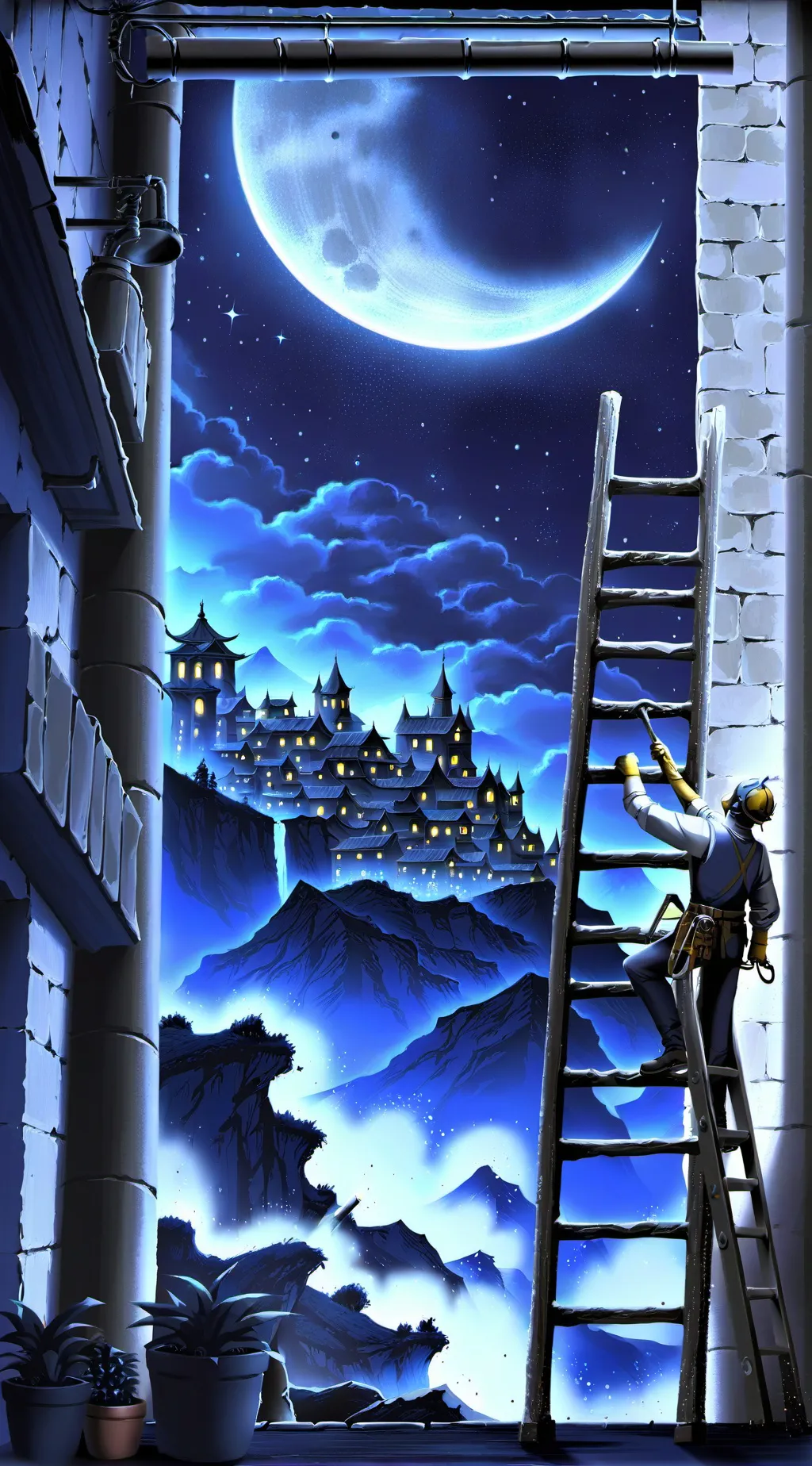 ai character: calico  background