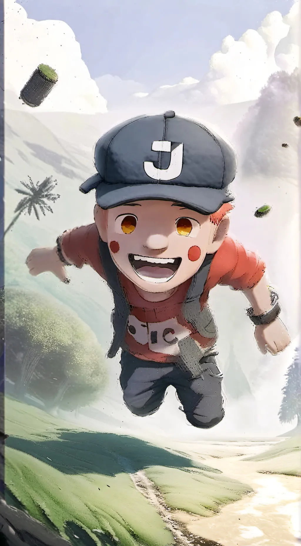 ai character: 1x1x1x1 babysits background