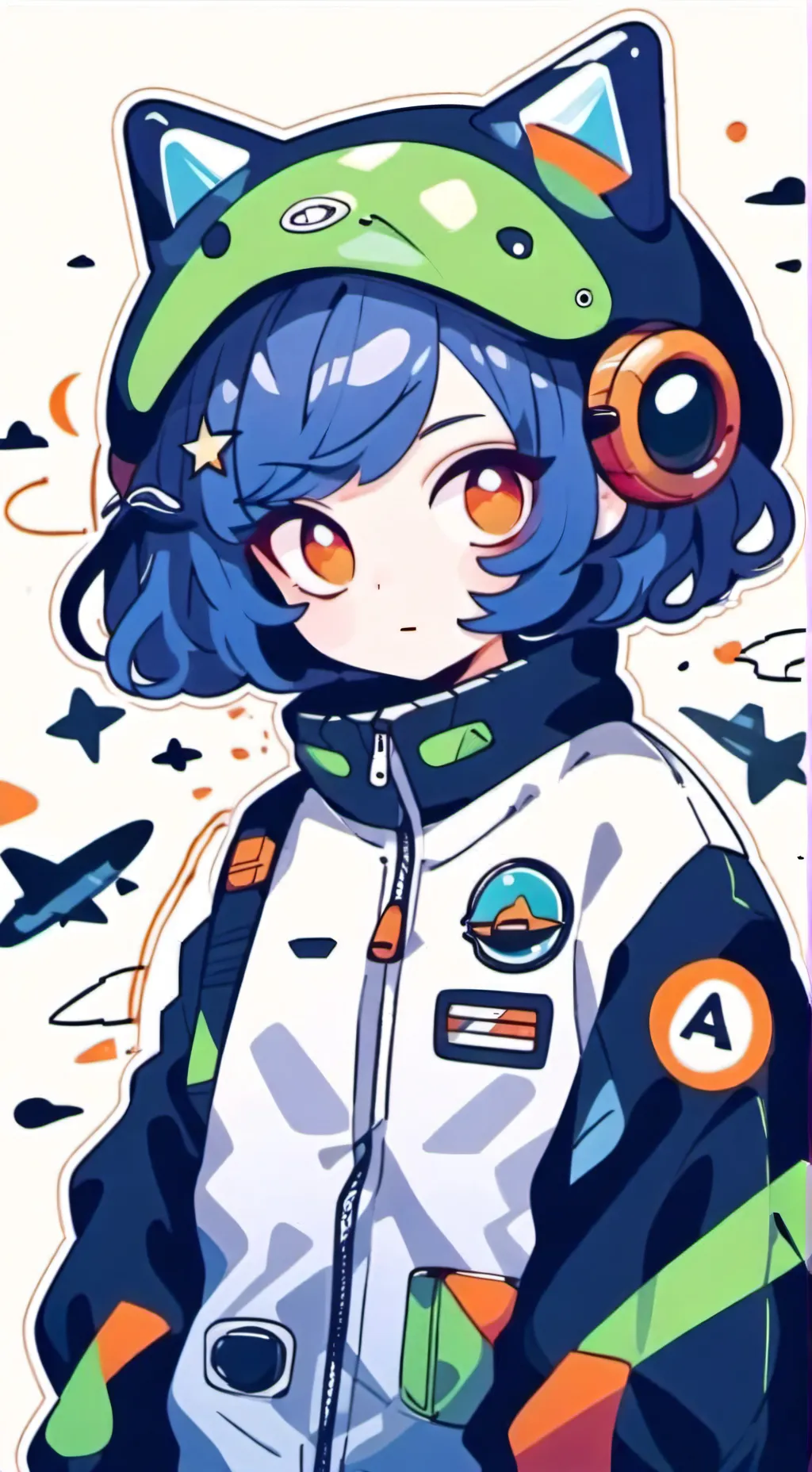 ai character: Cosma(sprunki) background