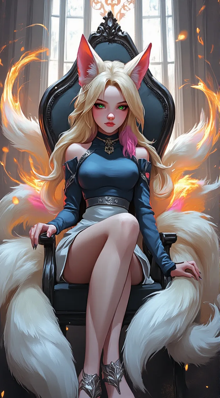 ai character: MORE Ahri background