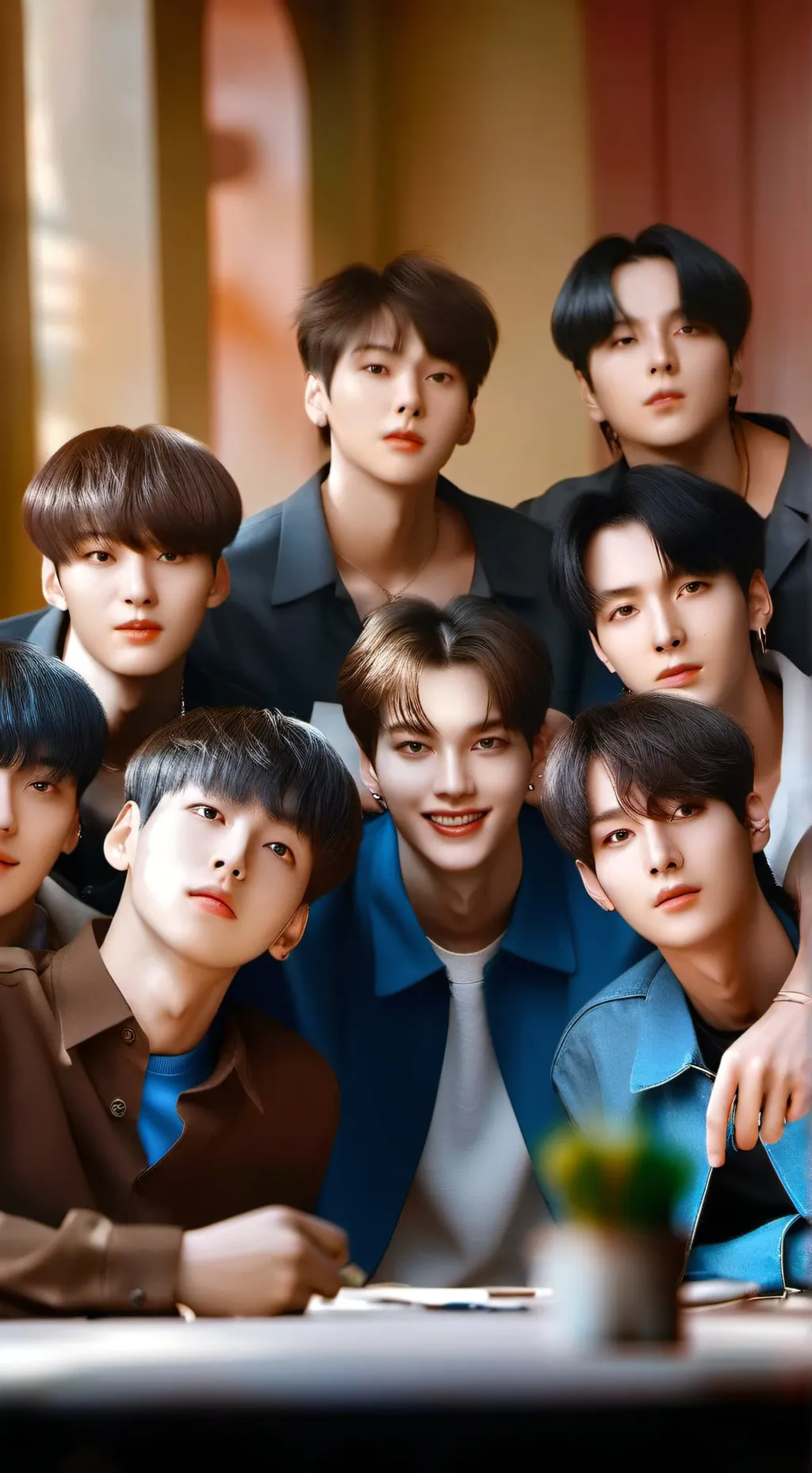 ai character: stray kids  background