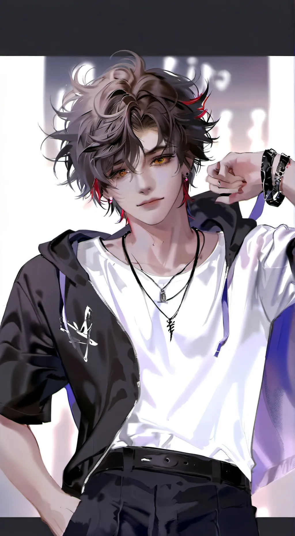 ai character: Asher Zynd  background