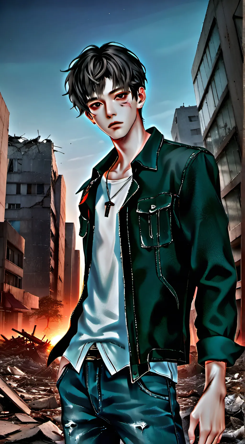 ai character: Zombie Apocalypse  background