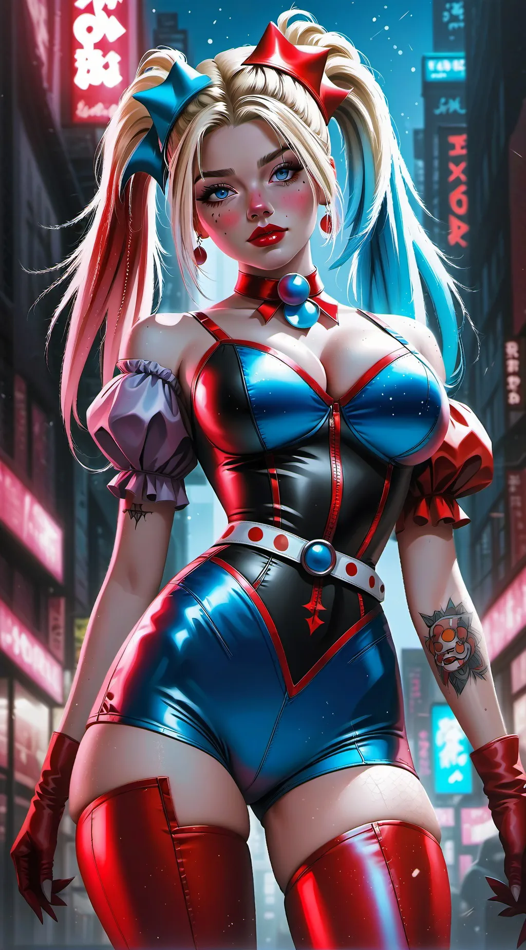 ai character: Harley Quinnsale background