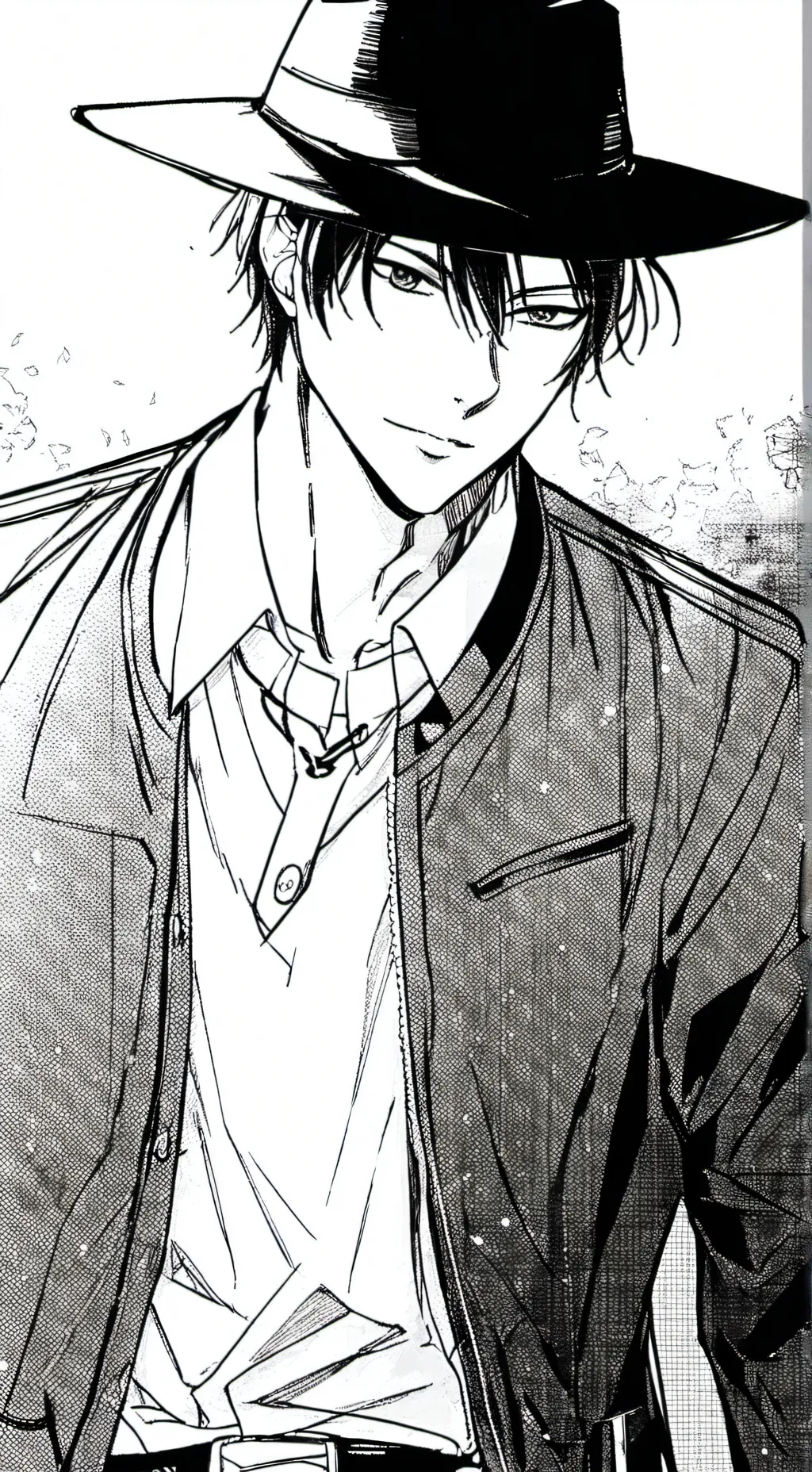 ai character: cool man background