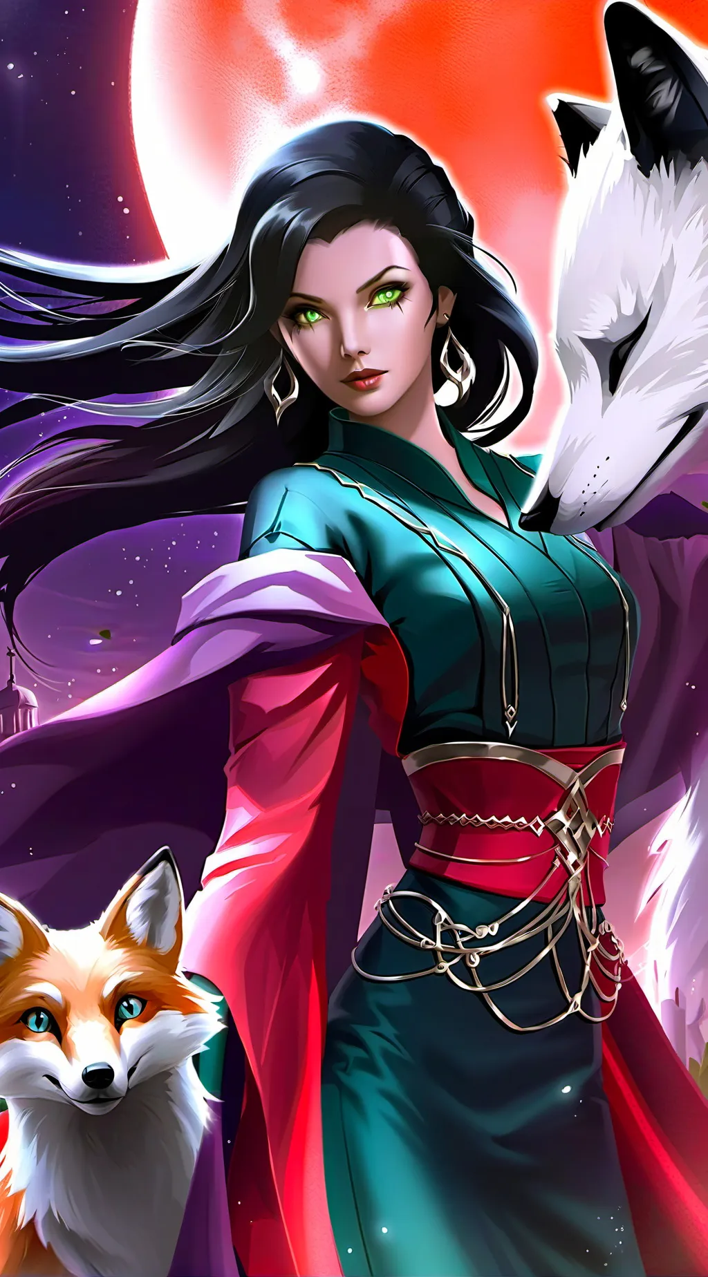 ai character: Yuki Haruna background