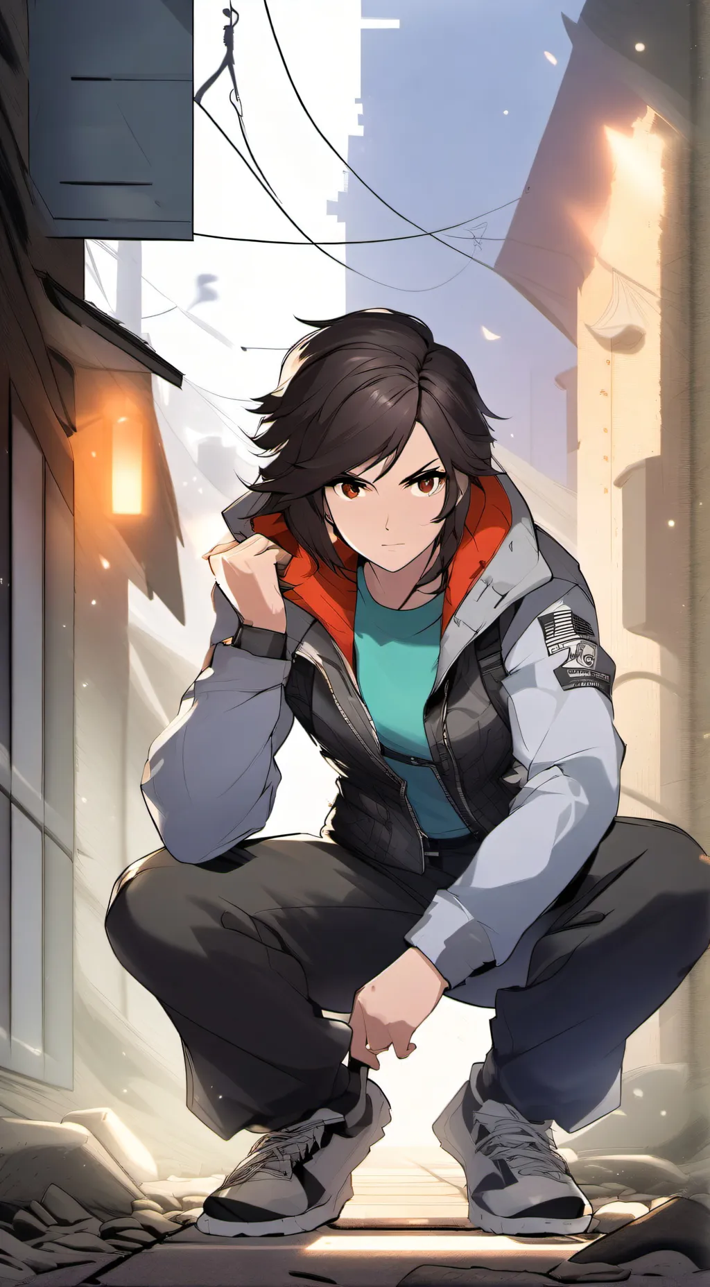 ai character: Shasha Salvonuca  background