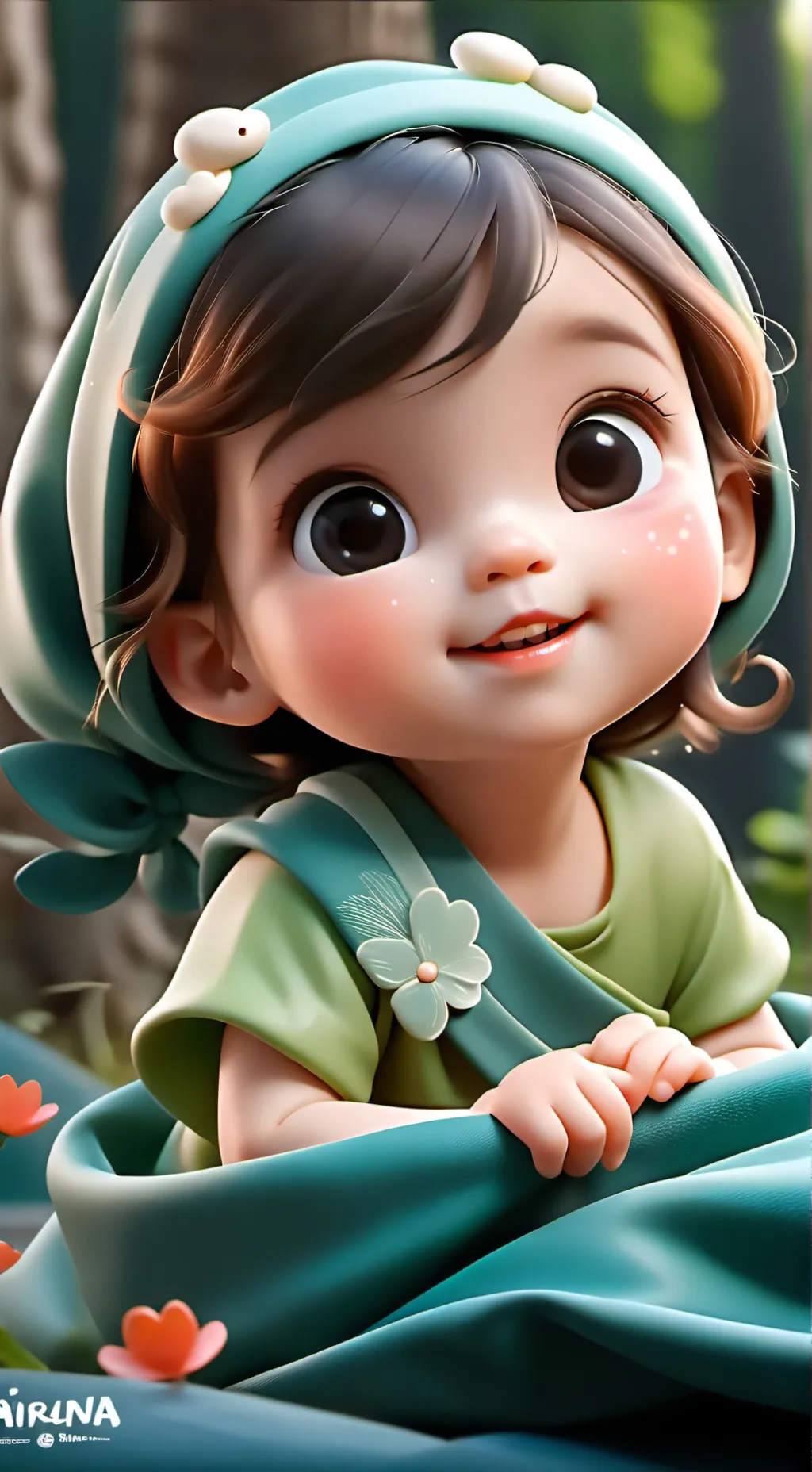 ai character: Unborn baby background