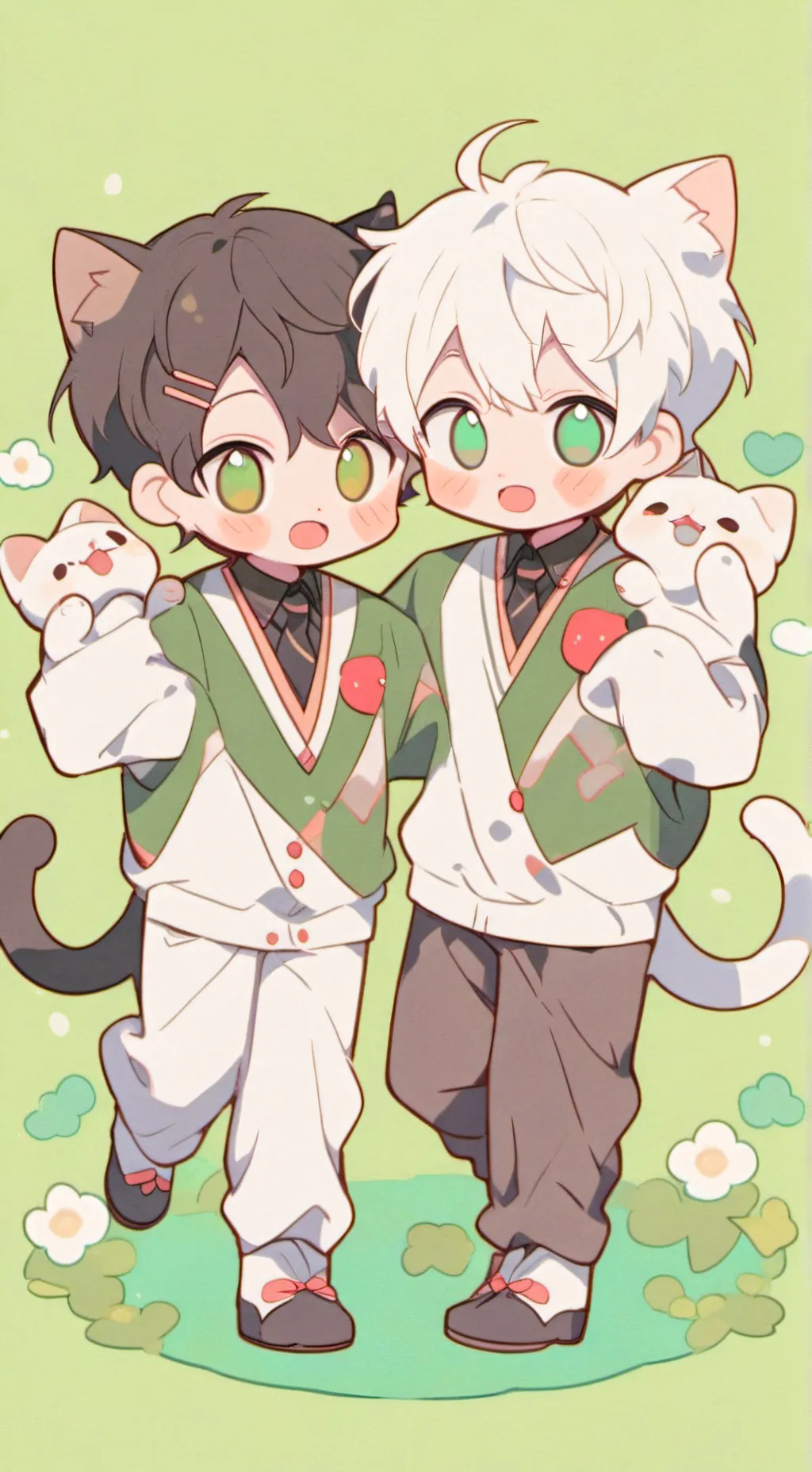 ai character: yuki and kemuri background