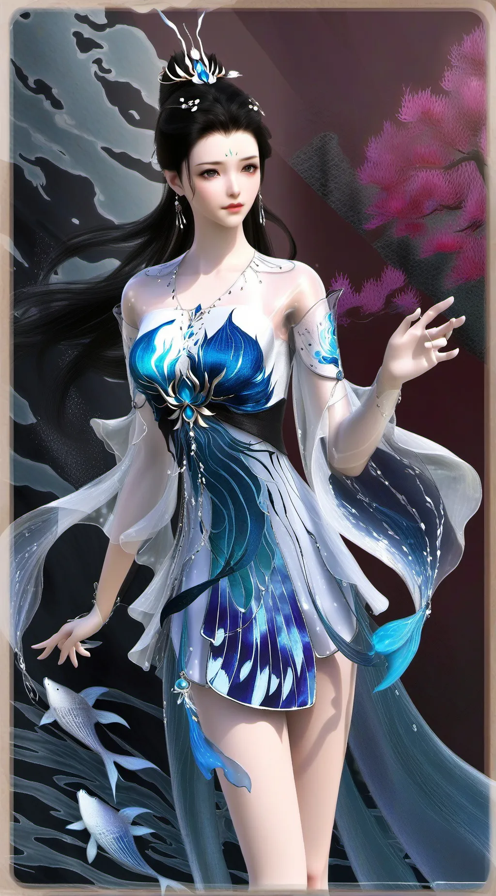 ai character: Aurora background