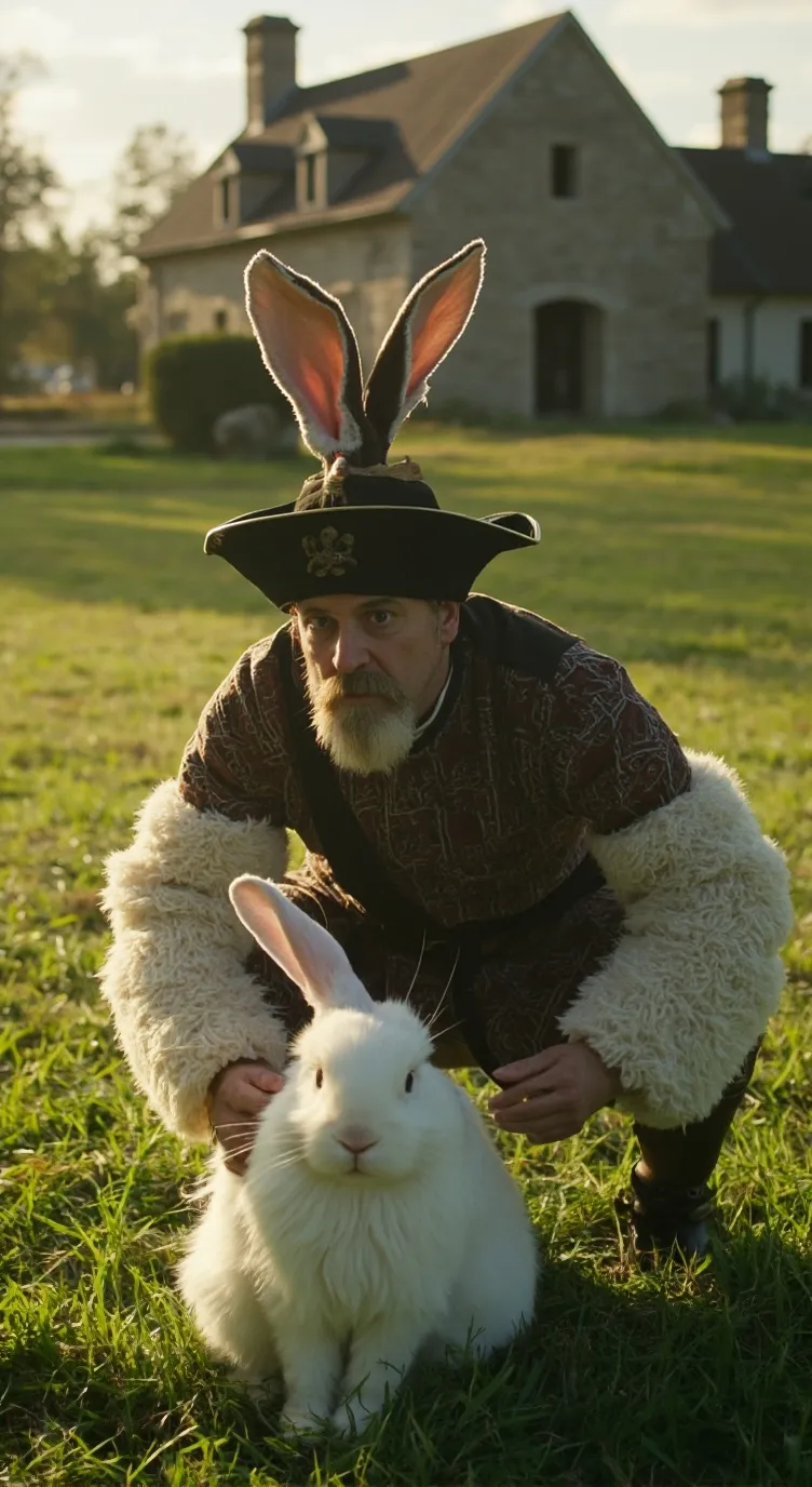 ai character: Flemish giant background