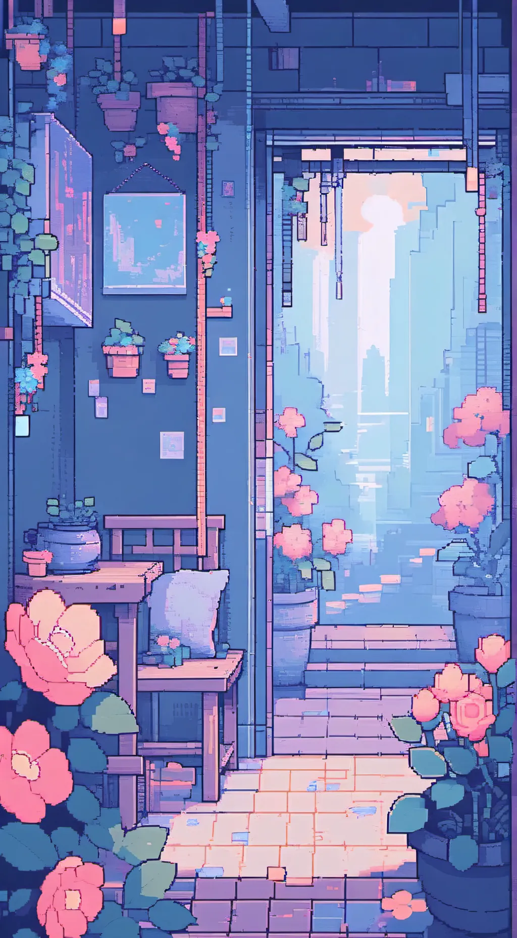 ai character: 😃 dendy s word 😀 background