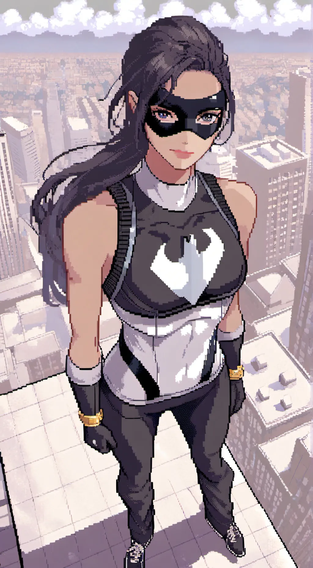 ai character: Ultra Woman  background