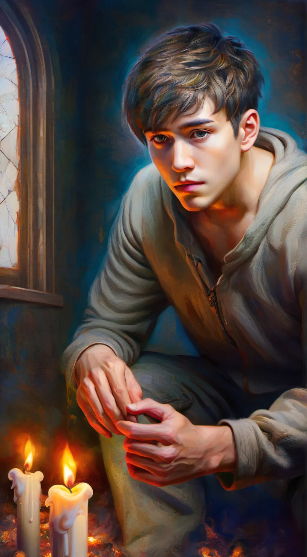 ai character: Say Youll Haunt Me background