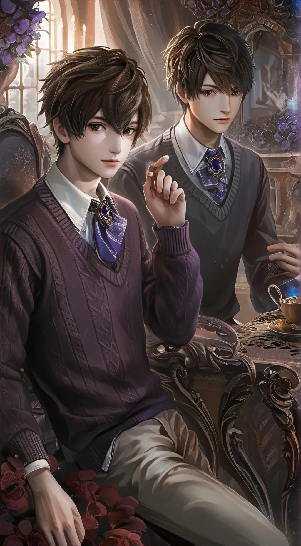 ai character: jacob and Max background