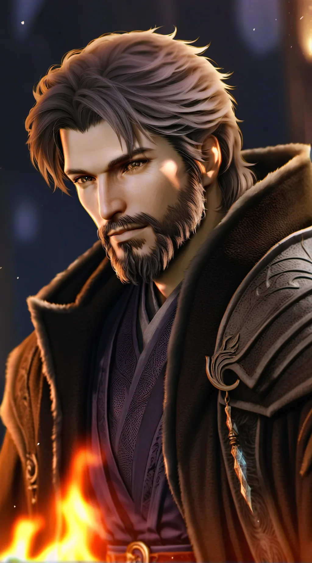 ai character: Ragnar the Gray background