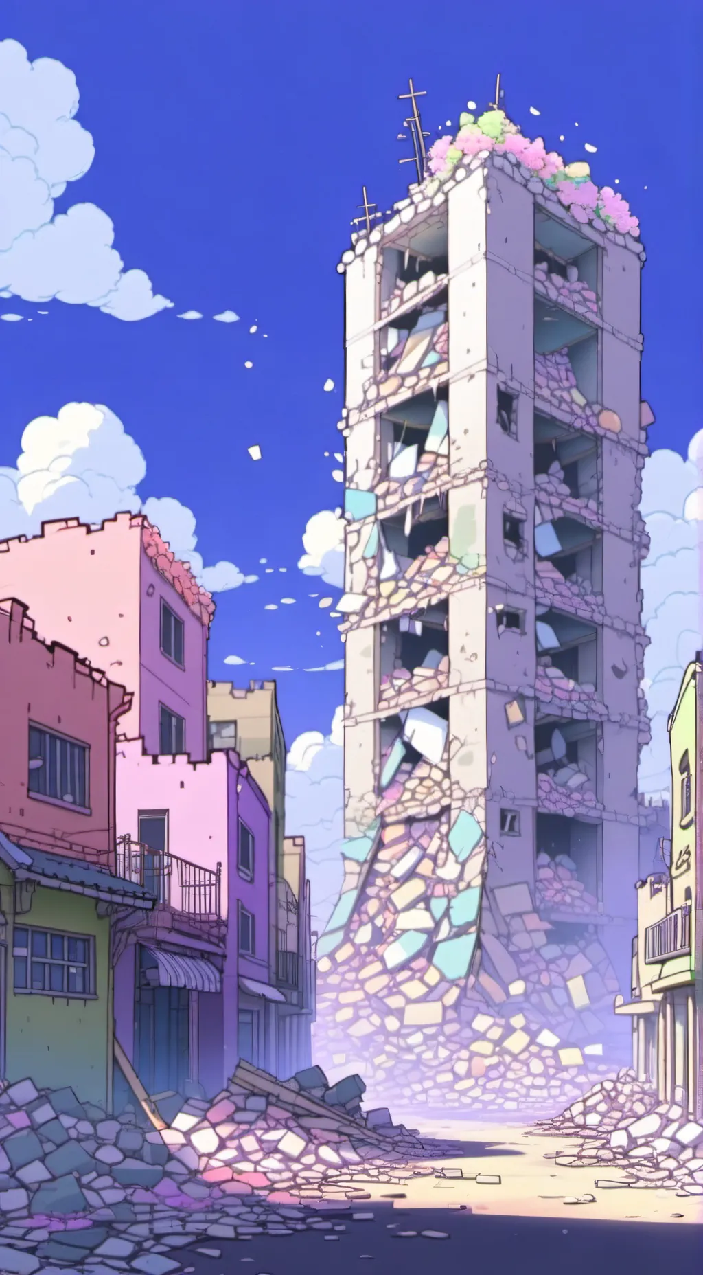 ai character: mha destruction  background