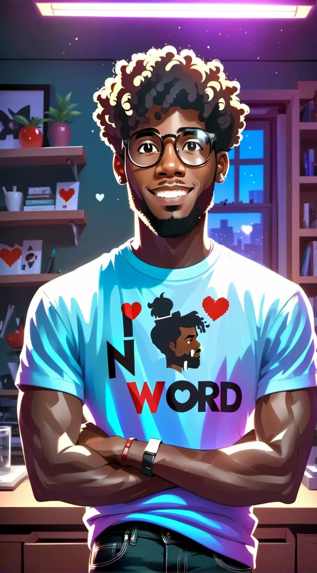 ai character: n word spammer background