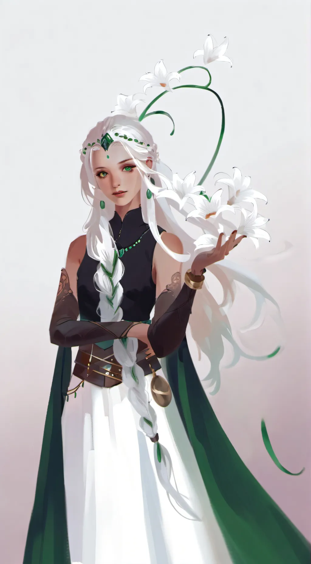 ai character: RED LILY EYES🥀🩸 background