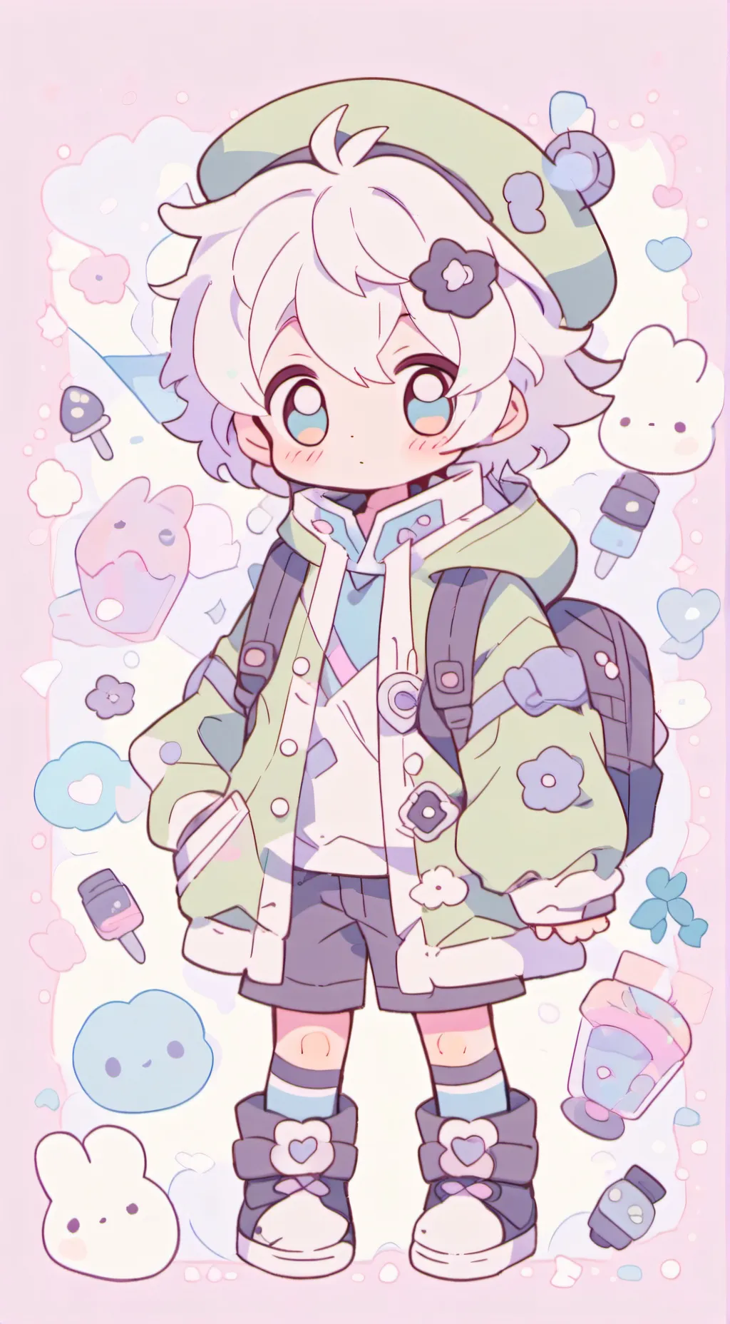 ai character: NIGHTMARE AU background