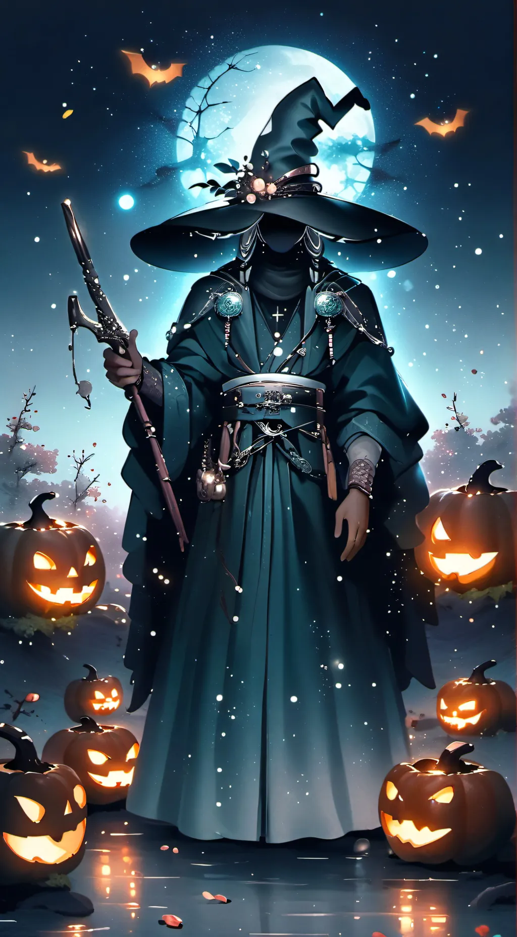 ai character: MHA Halloween 🎃 background