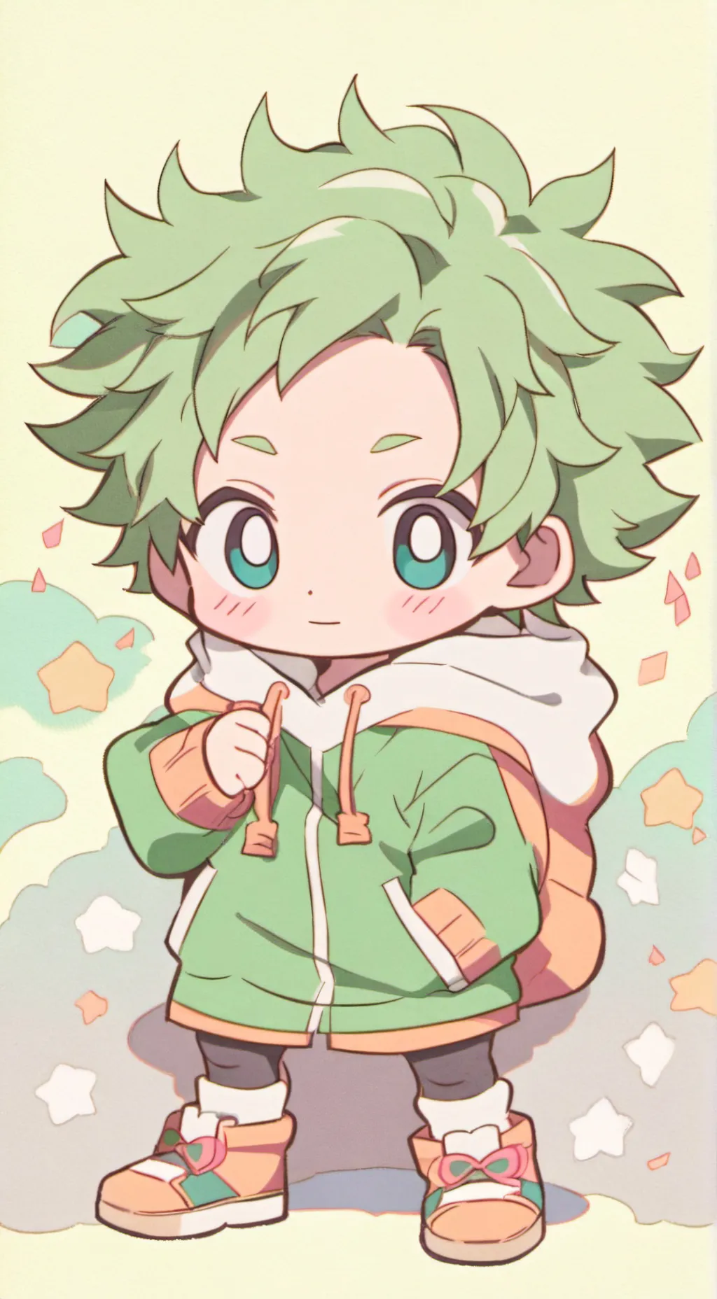 ai character: MHA々SLEEPOVER background