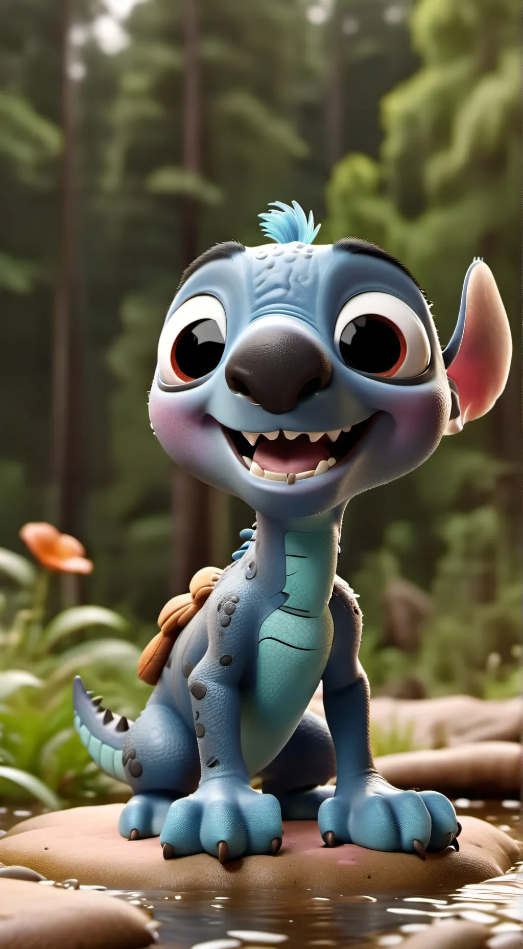 ai character: Stich background