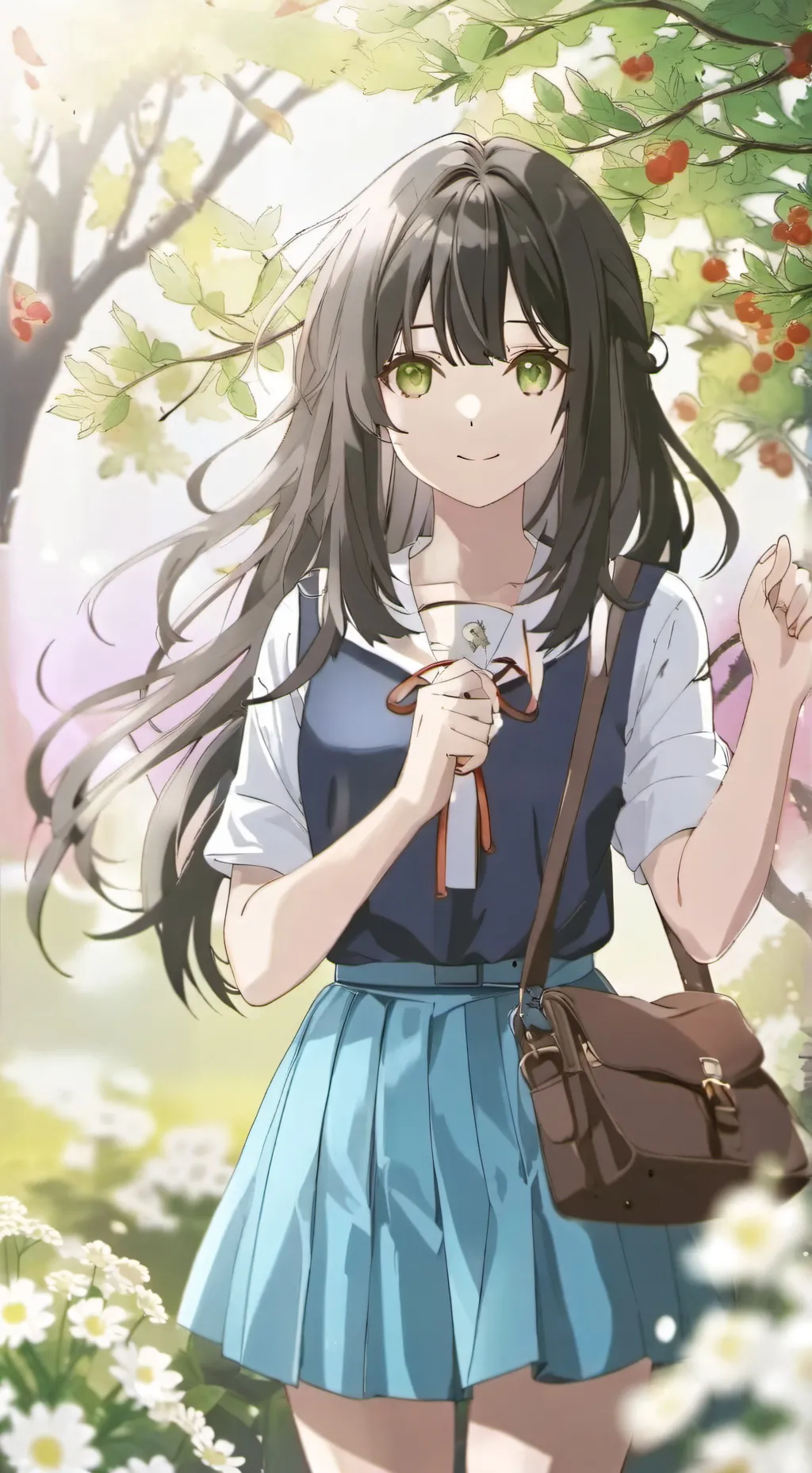 ai character: My school😄 background