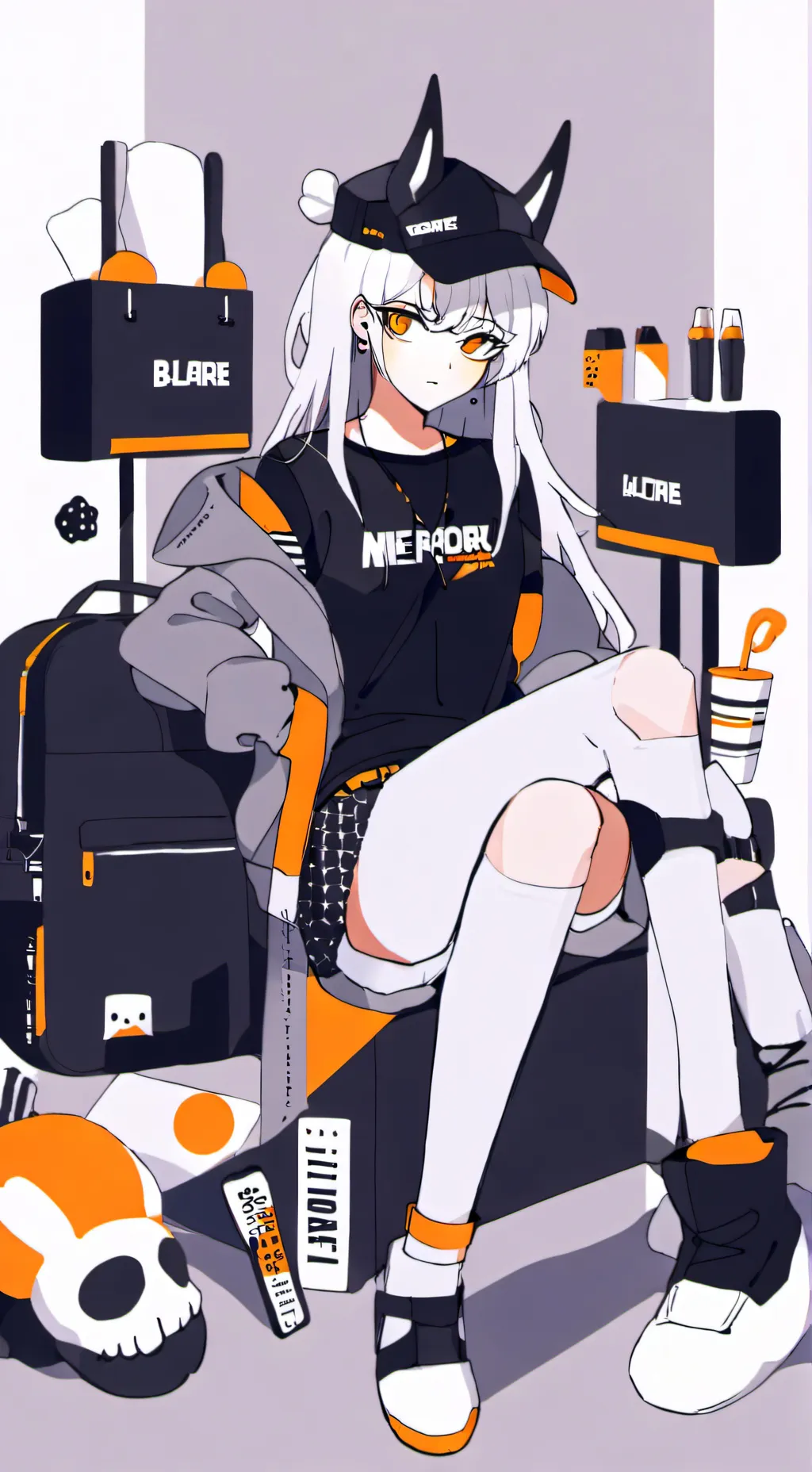 ai character: 🖤!*Aries Zoha*!🧡 background