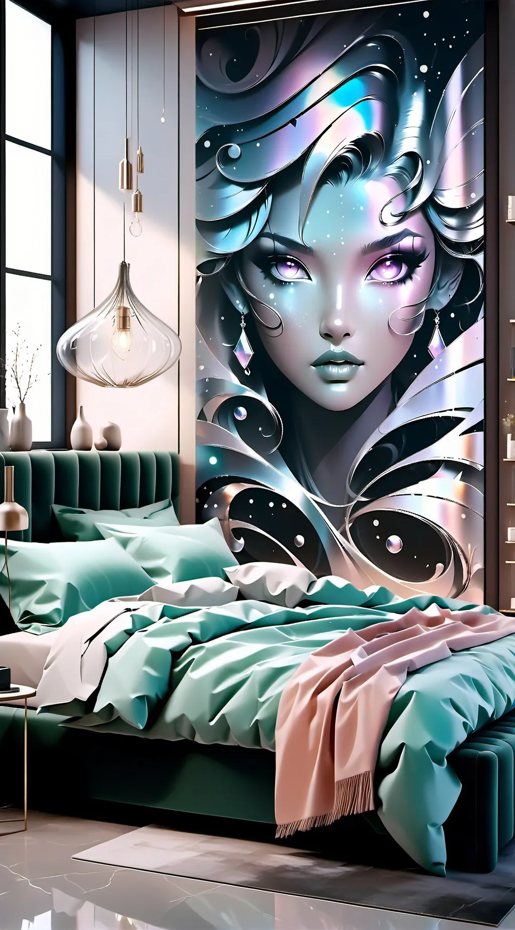 ai character: Mm2 sleepover background