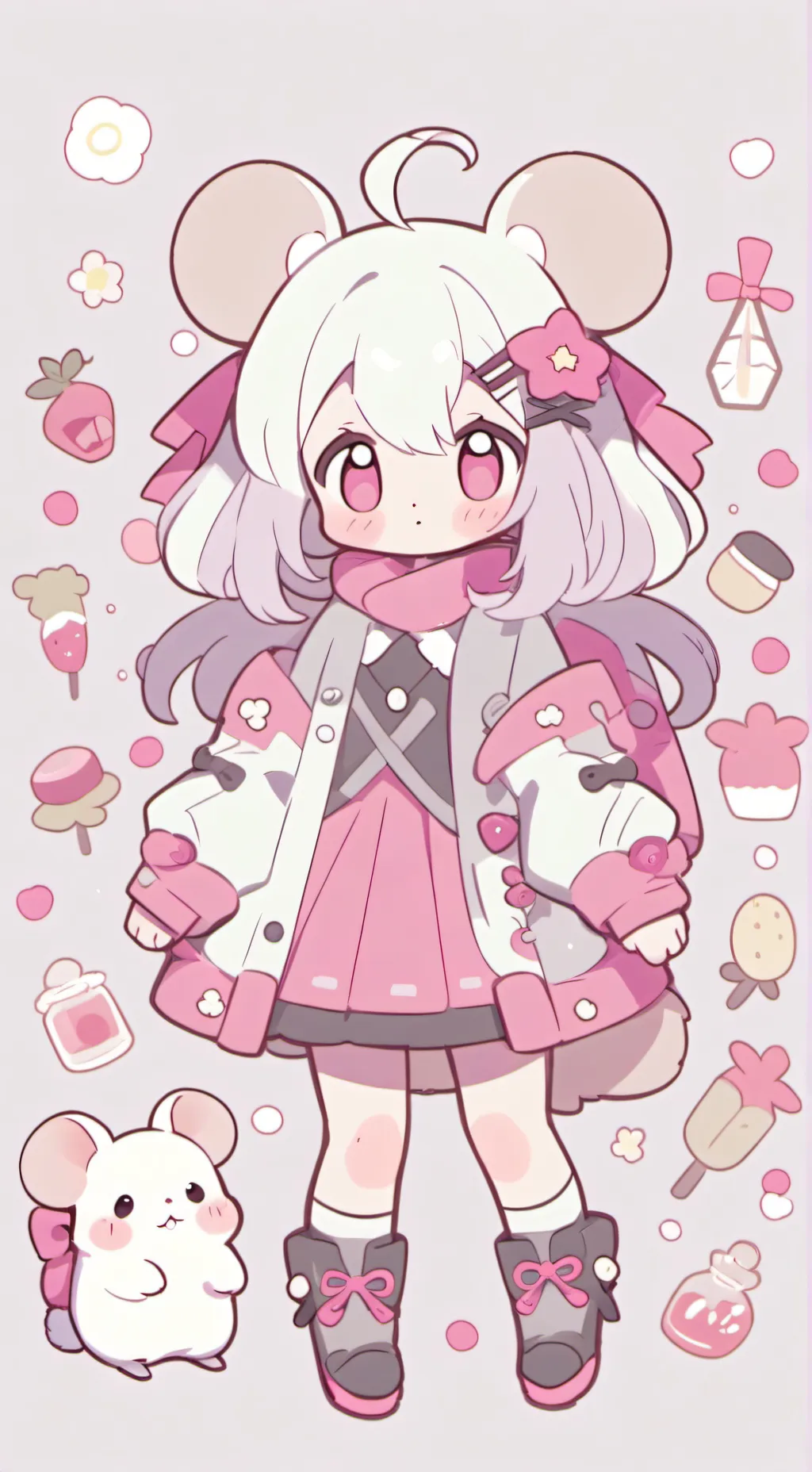 ai character: chica hamster background